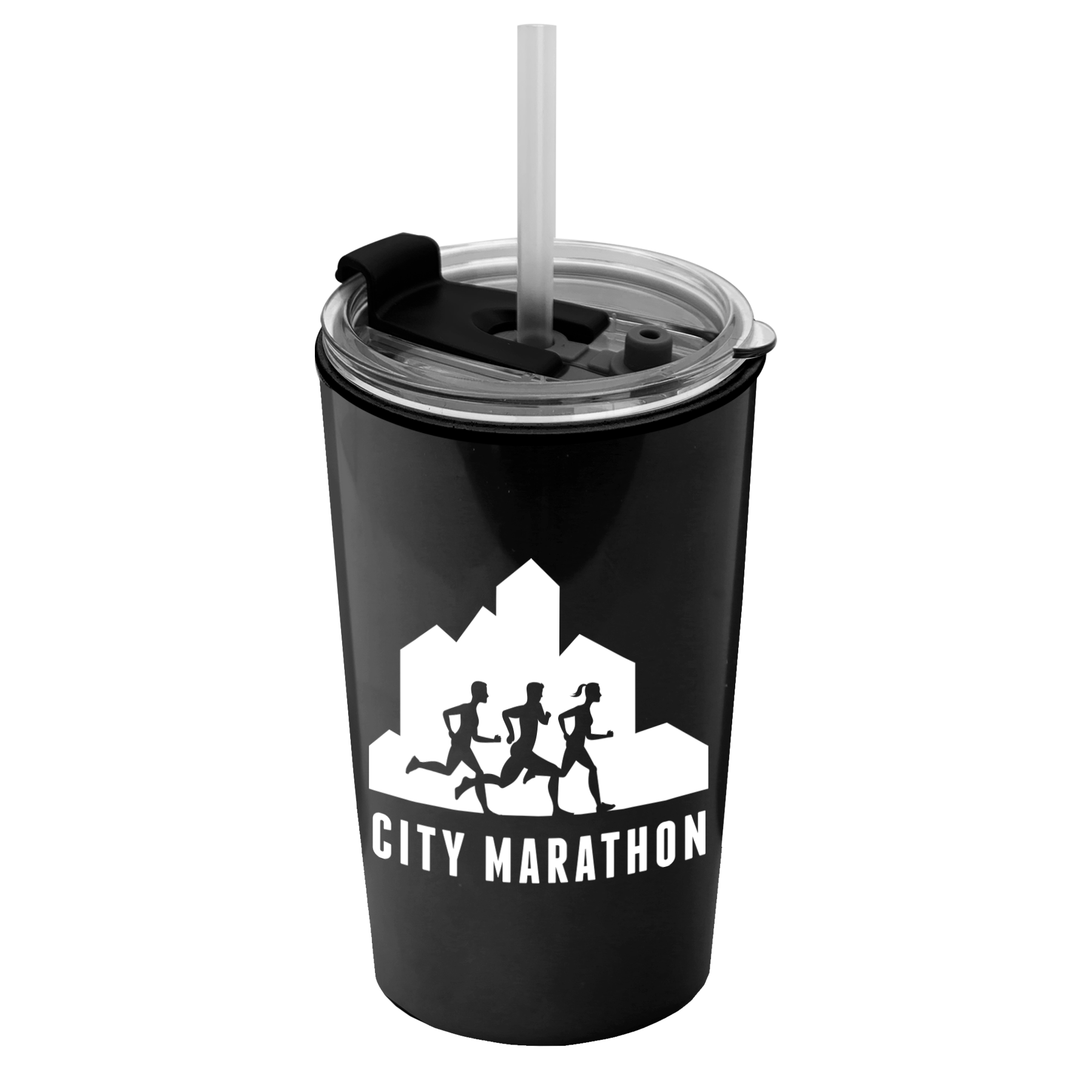 Sentinel Metallic Acrylic Tumbler with 2-in-1 Lid with Straw - 14 oz.
